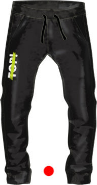 Pantalone in felpa con coulisse e serigrafia laterale