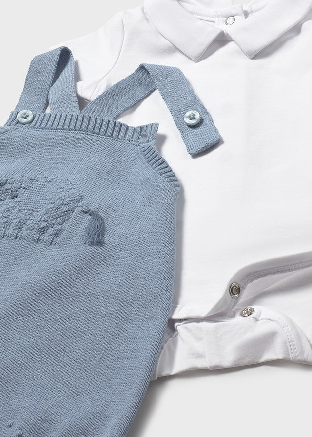 completino neonato tricot pagliaccetto corto