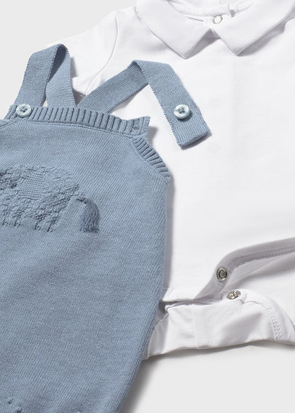 completino neonato tricot pagliaccetto corto