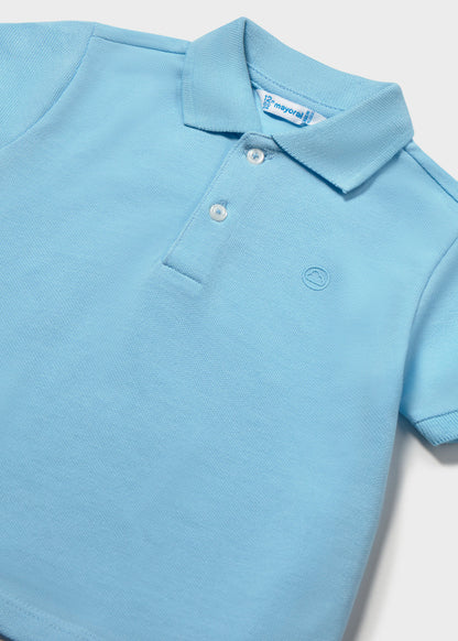 maglia polo neonato m/corta piquet
