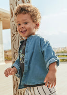 camicina neonato jeans denim