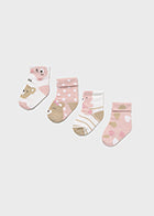 set calzini neonata 4/paia