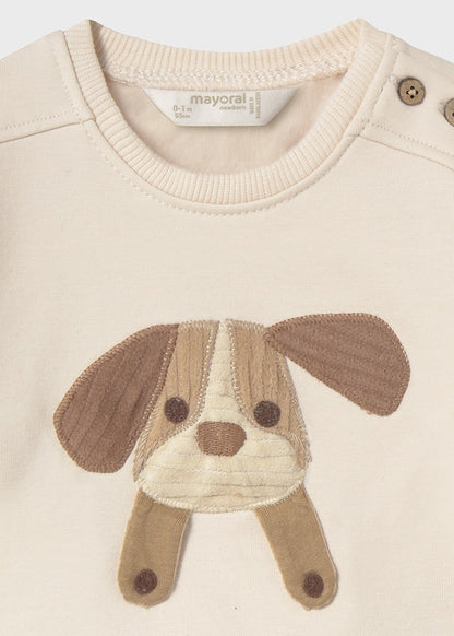 felpa neonato cagnolino