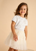 t-shirt bimba elegante ricamo