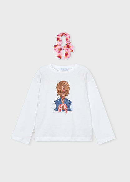 t-shirt bimba m/lunga stampa