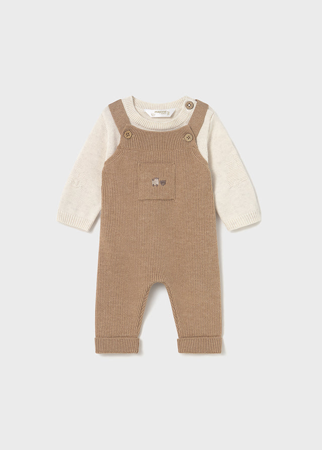 completino neonato tricot salopette