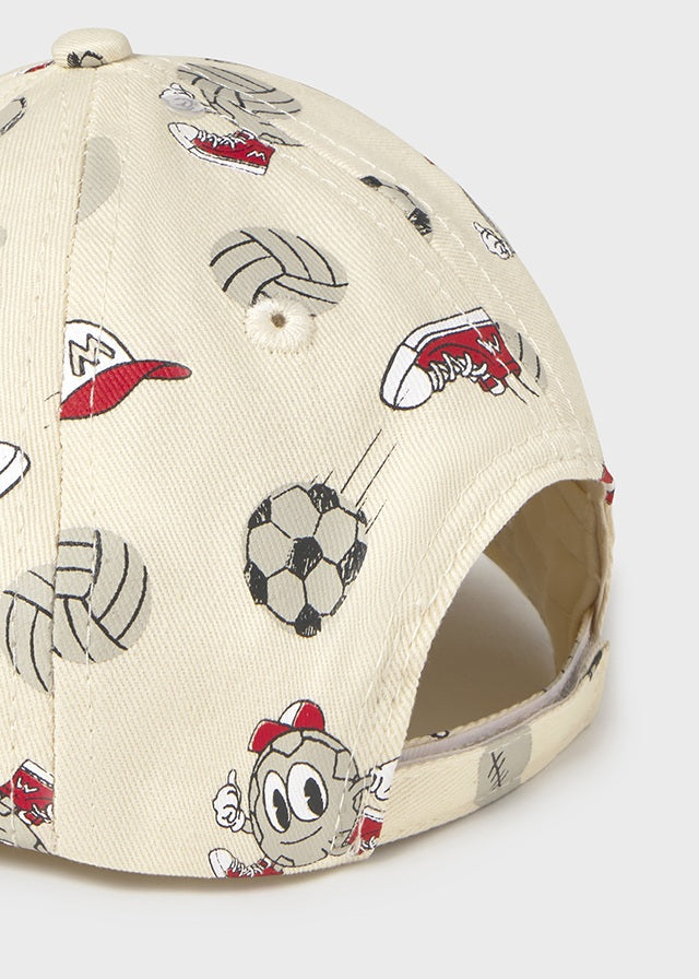 cappello neonato visiera cotone