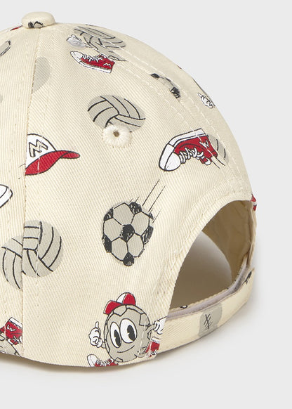 cappello neonato visiera cotone