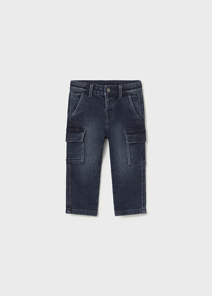 jeans neonato cargo denim