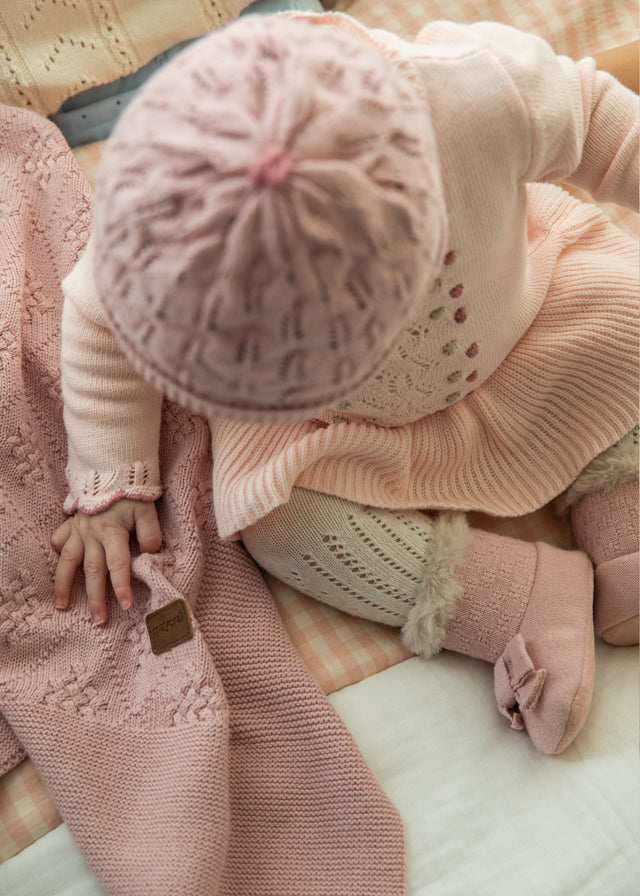 copertina neonato tricot