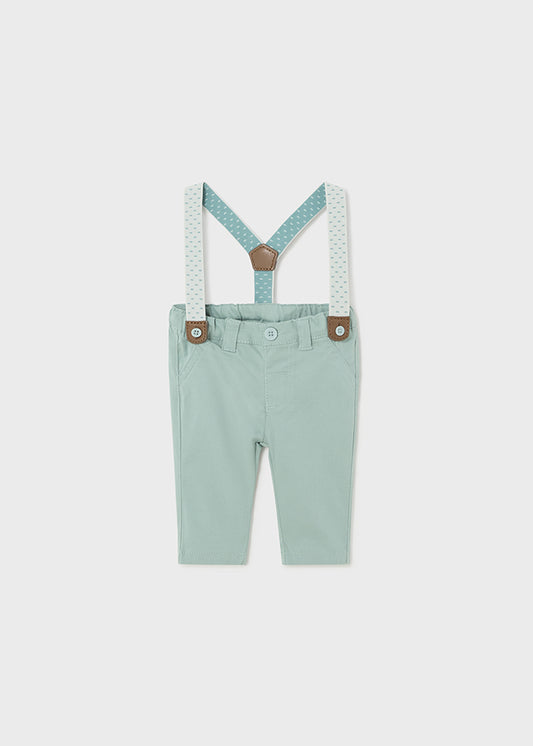 pantaloni neonato lungo bretelline