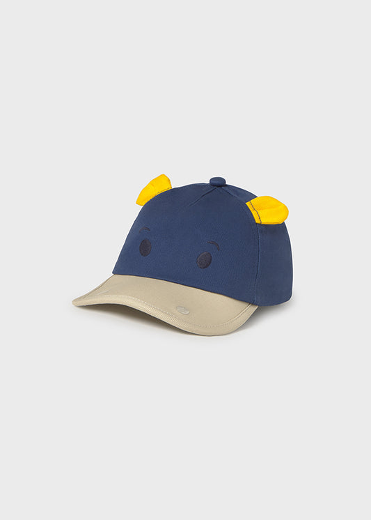 cappello neonato visiera cotone