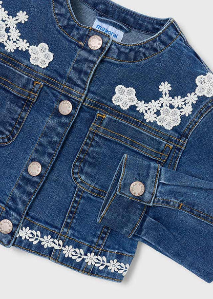 giubbino bimba jeans denim