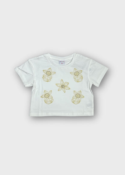 t-shirt bimba strass m/corta