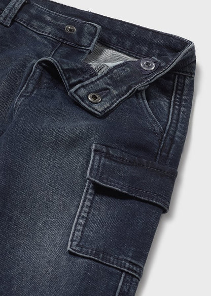 jeans neonato cargo denim