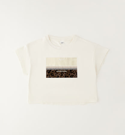 t-shirt miss strass m/corta