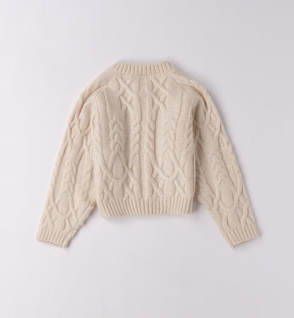 cardigan bimba treccia