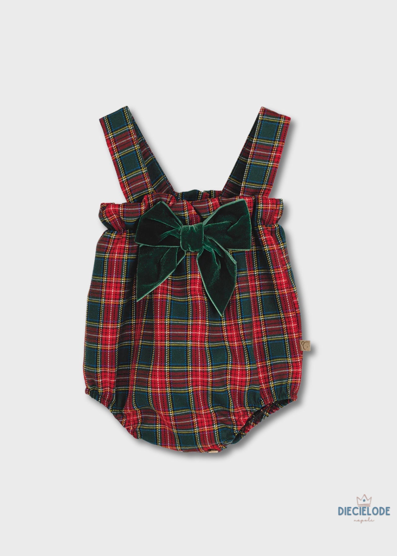 completino neonata tartan coulotte