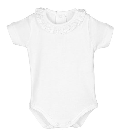 body neonata colletto pizzo