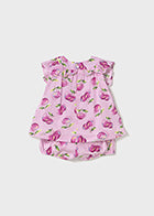 completino neonata fiori corto