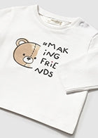 maglietta neonato m/lunga cotone