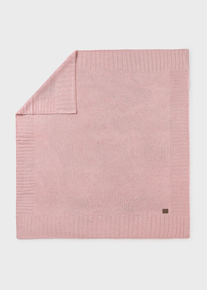 copertina neonata tricot cotone melange