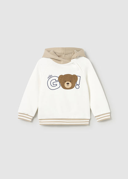 felpa neonato cappuccio