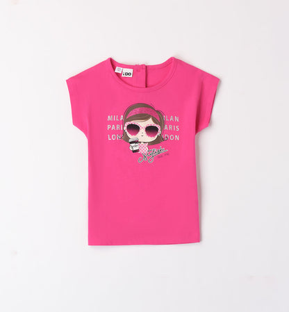 t-shirt bimba stampa m. corta