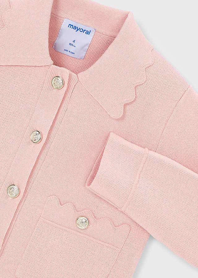 giacca bimba tricot collo
