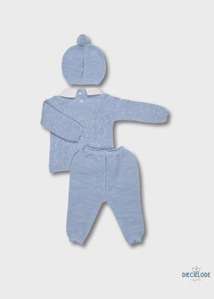 completino neonato tricot+cuffietta