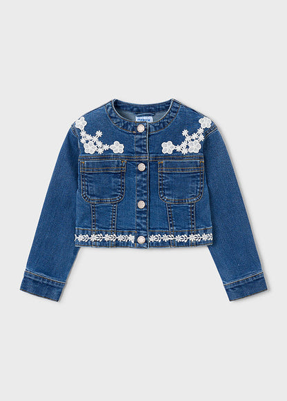 giubbino bimba jeans denim
