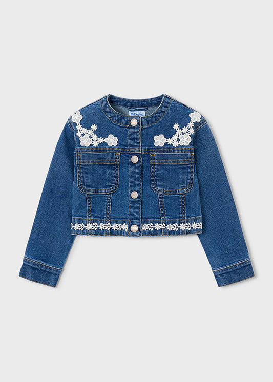 giubbino bimba jeans denim