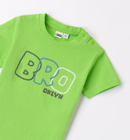 T-Shirt mezza manica con stampa jungle