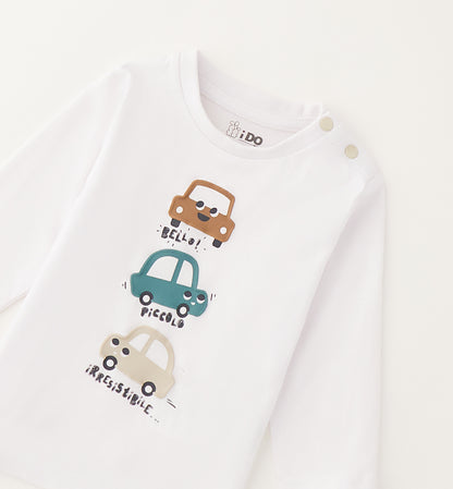 t-shirt neonato cotone lunga