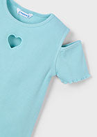 t-shirt bimba costine cuoricino