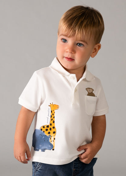 maglia polo neonato m/corta
