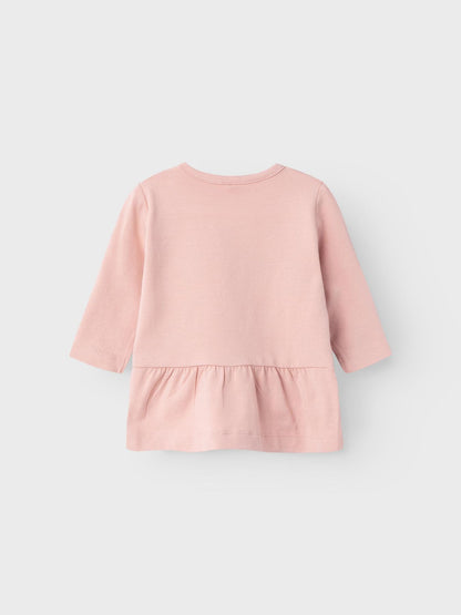 T-Shirt Manica Lunga con stampa e ricamo a rilievo