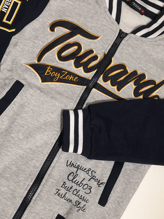 Felpa college full zip